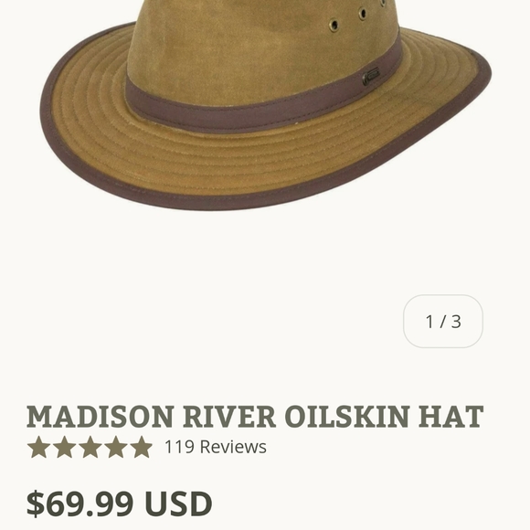 Outback Australian OILSKIN HAT XL Outback Trading Company - Picture 8 of 8